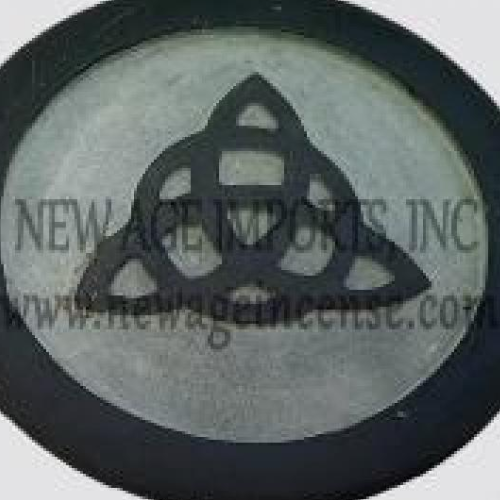 Altar Tile Soapstone Triquetra 6"