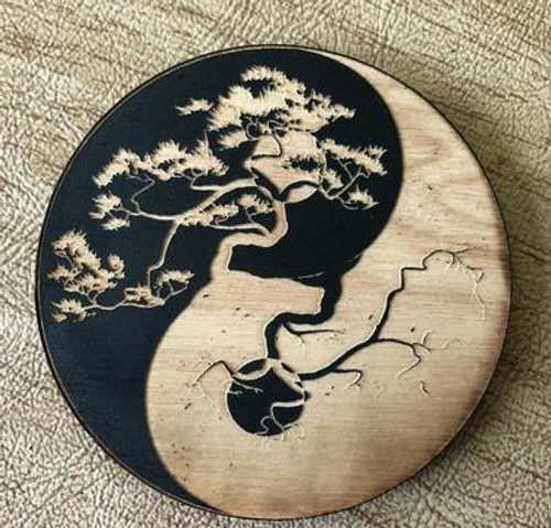Magnet Painted Tree Yin Yang