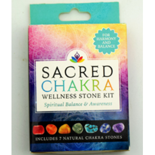 Chakra Sacred Wellness Stone Kit (no  Pouch or Chart)