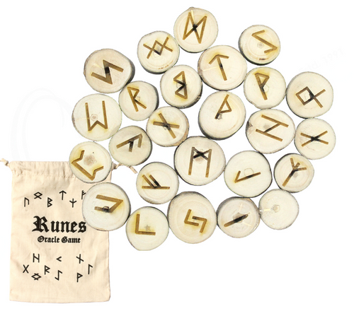 Rune Set Poplar Wood