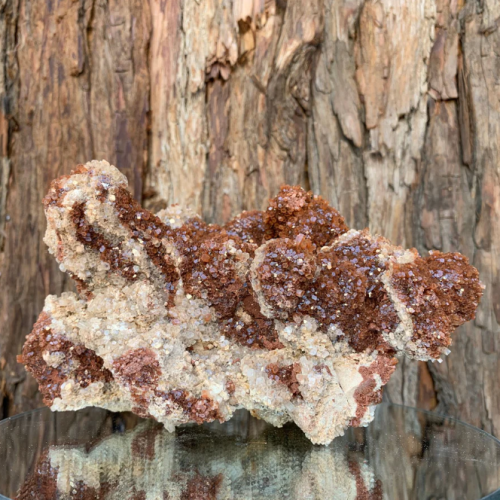 Aragonite Brown Red White Specimen 1.64kg 18.5cm