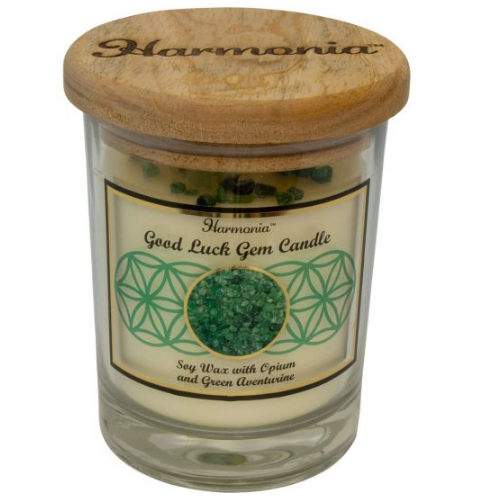 Candle Intentions Jar w/ Gemstones by Harmonia - Select