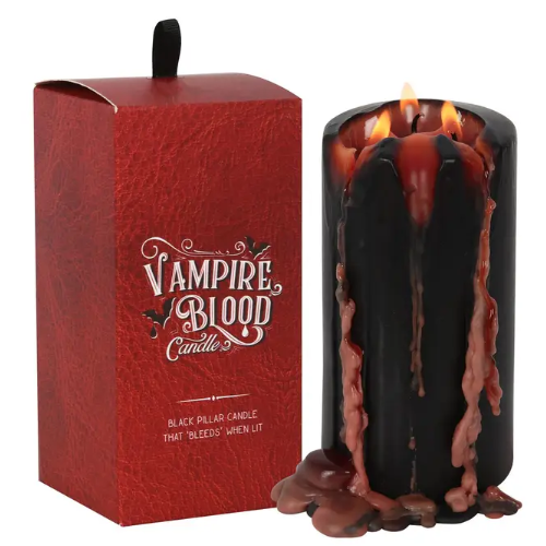 Candle Bleeding Pillar Vampire Blood 6.5"