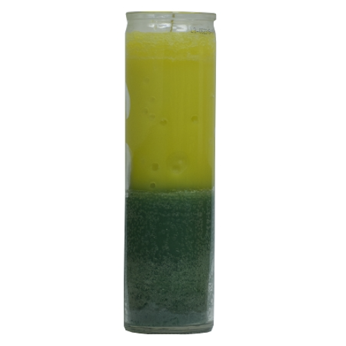 7 Day Candle Yellow+Green Two Color