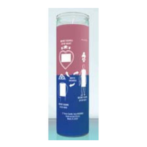 7 Day Candle Secret Desire Pink+Blue Two Color