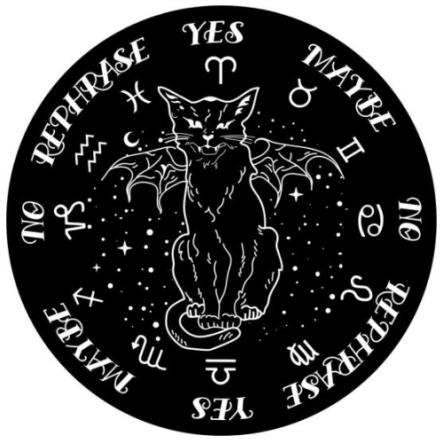 Pendulum Board Winged Cat Black