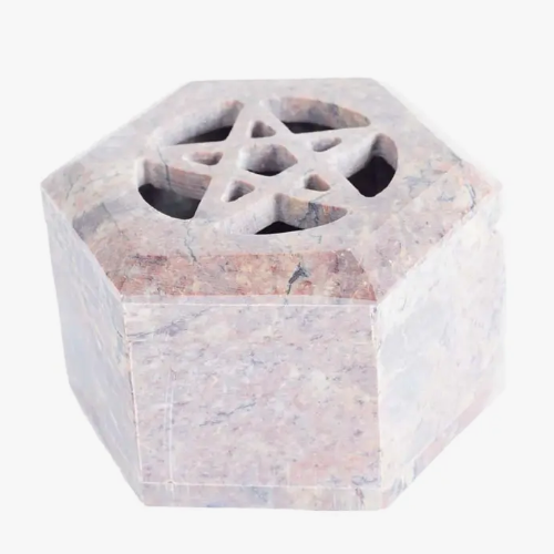 Box w/ Pentagram Soapstone 3" x 3"