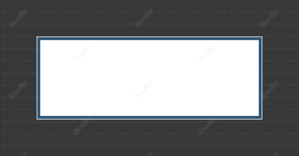 Custom Mats 832063 - Mat Essentials White Core CBW221 Smooth Black Mat 2 Essentials White Core CBW334 Bottle Blue 
