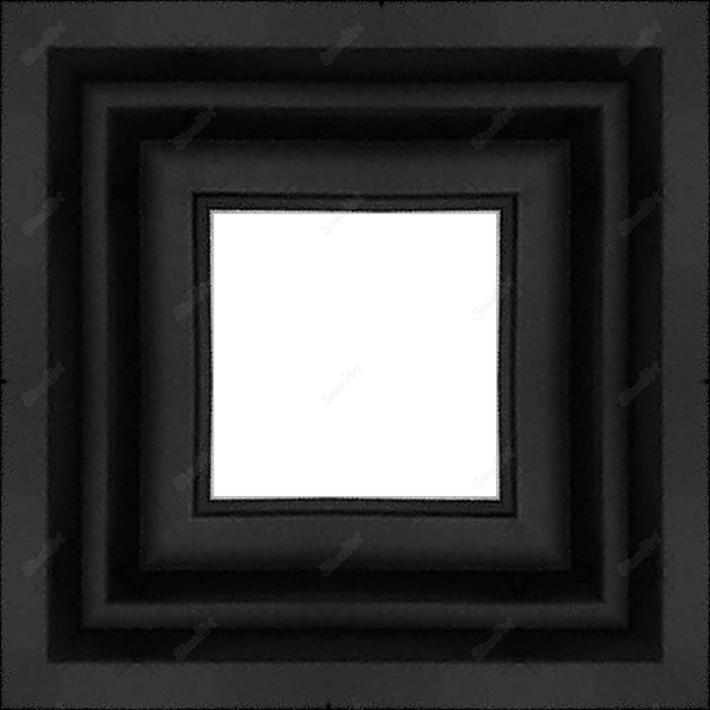 Empty frame for canvas or panel 1079609 - Moulding 7900  Small Black Step Float Frame 