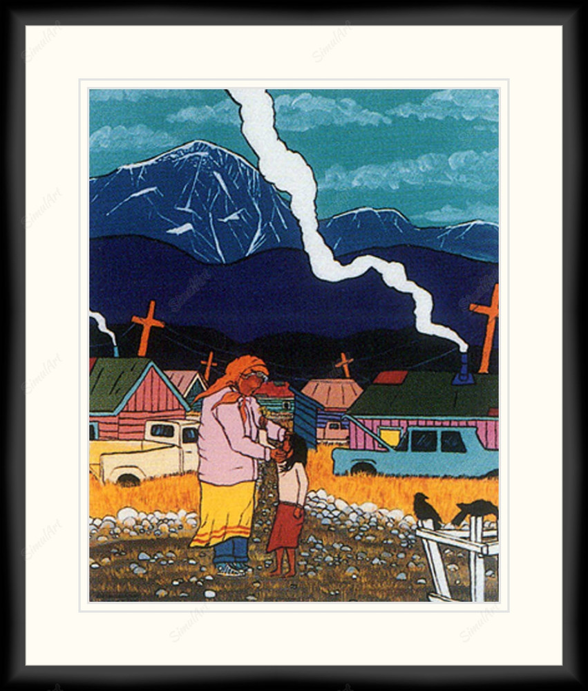 For You, Grandma 813335 - Moulding MS500   3/4" Black Cube Mat Essentials White Core Polar White Mat 2 Essentials White Core Polar White Regular Glass Glass Manila Board (Very Thin) Back 