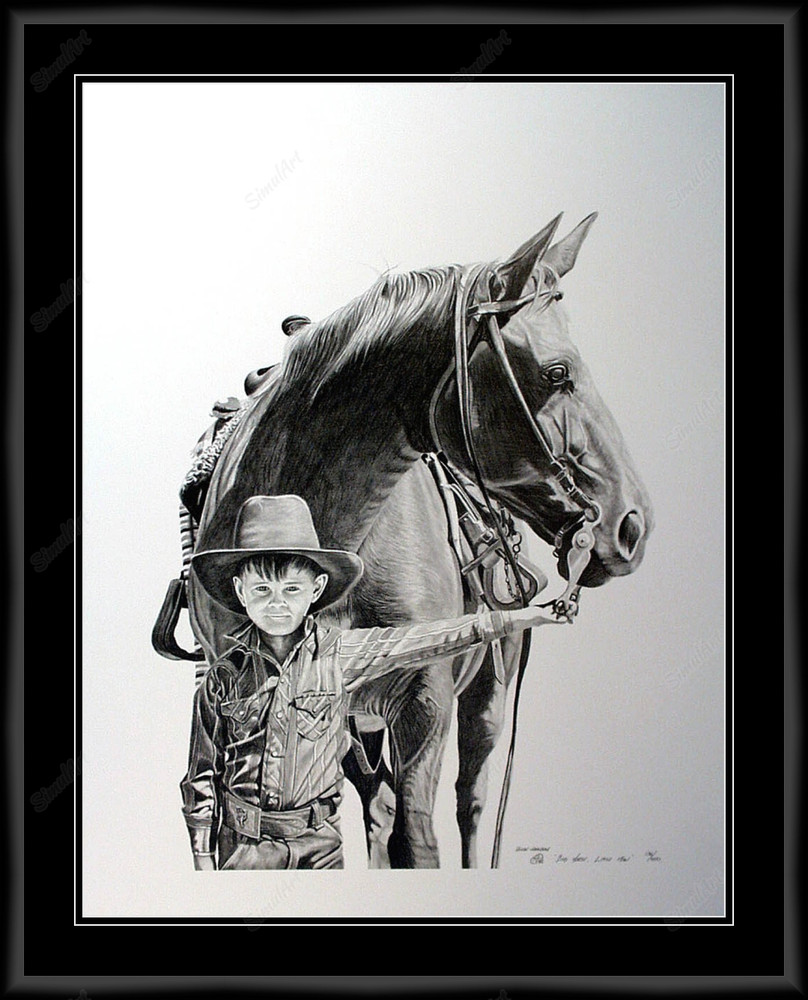 Big Horse, Little Man 813596 - Moulding MS500   3/4" Black Cube Mat Rag CR1577  Raven Black Mat 2 Rag CR1577  Raven Black Regular Glass Glass Manila Board (Very Thin) Back 