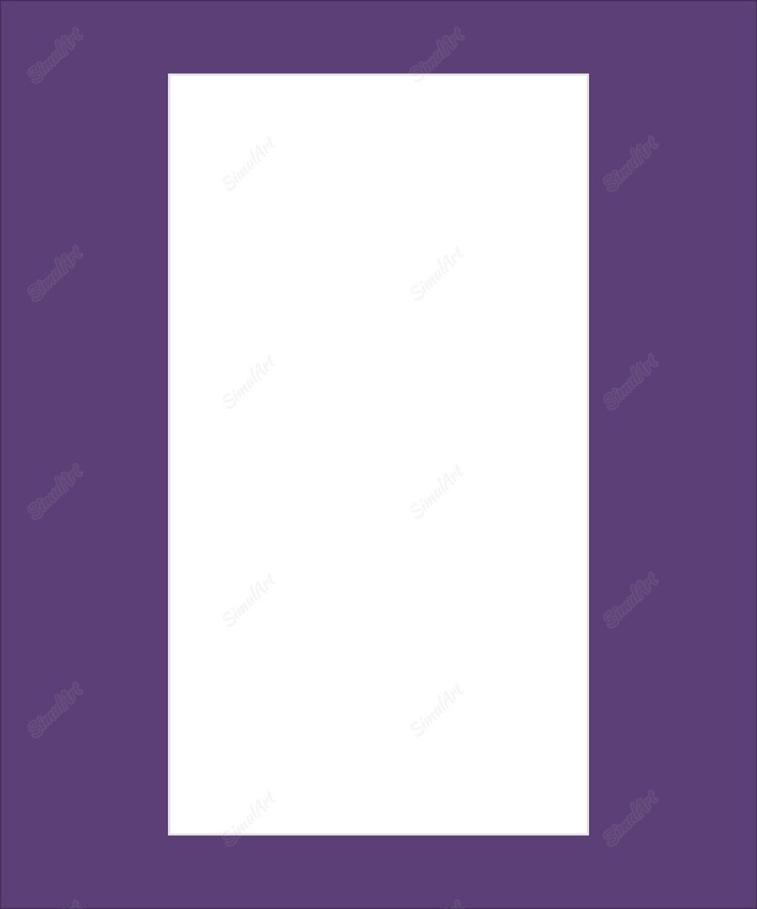 Custom Mats 814309 - Mat Essentials White Core CBW120 Purple Iris 