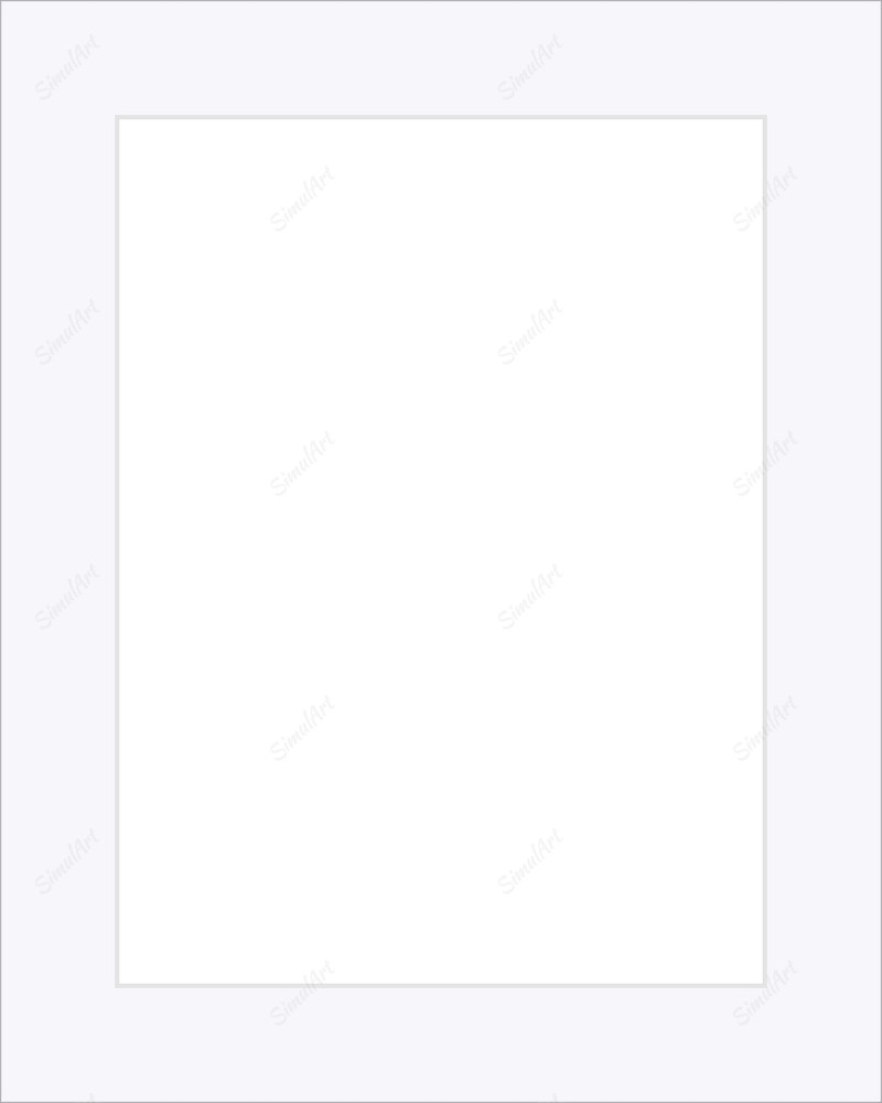 Custom Mats 814709 - Mat Conservation A4977 Digital White 