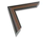1 1/2" Beaded Walnut Synthetic Wood Frame (#963)