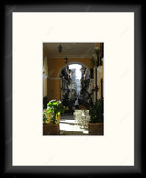 Havana Street Scene 1028374 - Moulding MS500   3/4" Black Cube Mat Essentials White Core Polar White Regular Glass Glass Manila Board (Very Thin) Back 