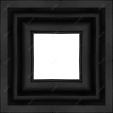 Empty frame for canvas or panel 1079313 - Moulding 7900  Small Black Step Float Frame 