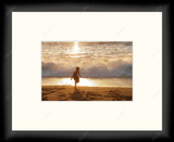 Mexican Beach 1100712 - Moulding MS500   3/4" Black Cube Mat Essentials White Core Polar White Regular Glass Glass Manila Board (Very Thin) Back 