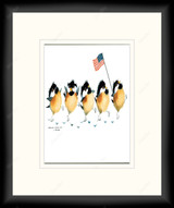 Marching Chicks 1100980 - Moulding MS500   3/4" Black Cube Mat Essentials White Core Polar White Mat 2 Essentials White Core Polar White Regular Glass Glass Manila Board (Very Thin) Back 