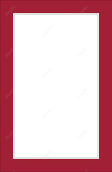 Custom Mats 1102868 - Mat Essentials White Core CBW459 Deep Red 