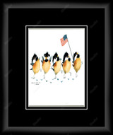 Marching Chicks 1104189 - Moulding MS500   3/4" Black Cube Mat Rag CR1577  Raven Black Mat 2 Rag CR1577  Raven Black Regular Glass Glass Manila Board (Very Thin) Back 