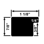 1 1/8 Black Wood Frame