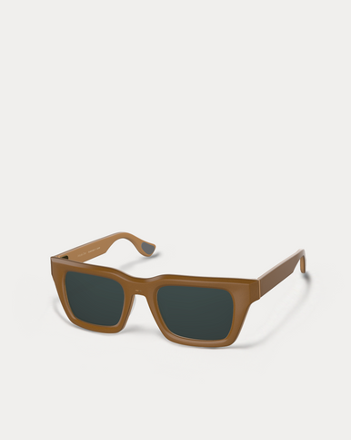 Article One Budd Caramel W/Green Cr39 Polarized Lens Angled
