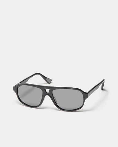 Article One Shadow Black w/Dark Grey Cr39 Polarized Lens Angled