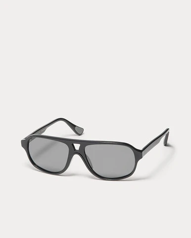 Article One Shadow Black w/Dark Grey Cr39 Polarized Lens Angled
