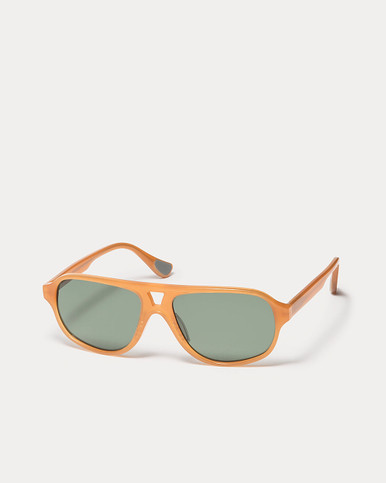 Article One Shadow Butterscotch W/Green Polarized Cr39 Lens Angled