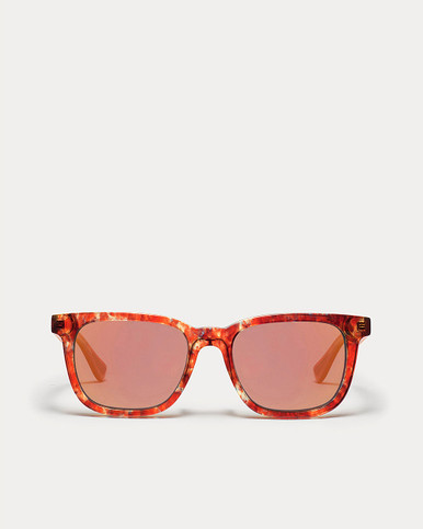 Article One Bancroft Blood Red w/Red/Gold Polarized Mirror Lens Front