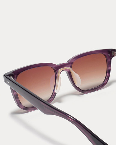 Article One Bancroft Amethyst w/Pink Ombre Polarized Lens Detail