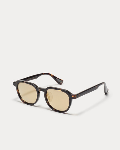 Article One Moon TORTOISE w/GOLD POLARIZED MIRROR LENS Angled