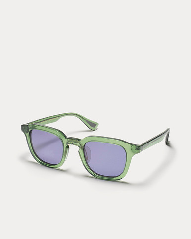 Article One Hoffman Leaf Green w/Deep Blue Non-Polarized Lens Angled