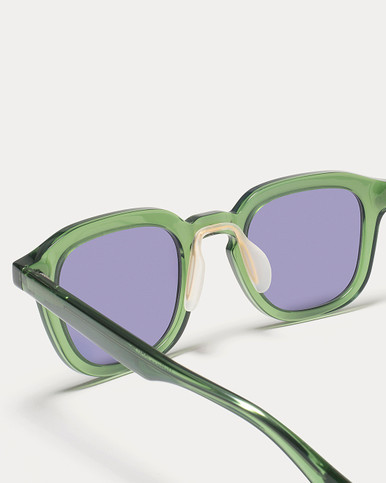Article One Hoffman Leaf Green w/Deep Blue Non-Polarized Lens Detail