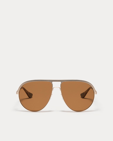 Article One Summit GOLD w/DARK BROWN CR39 POLARIZED LENS Front