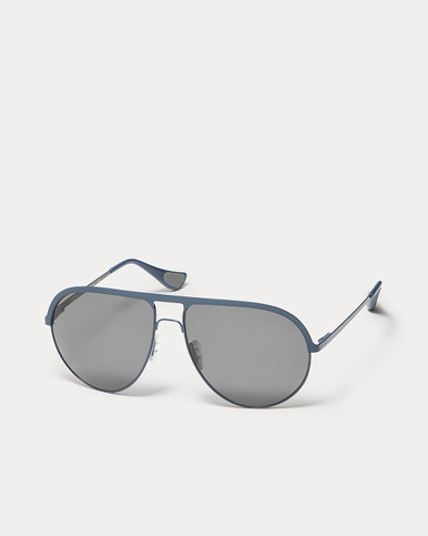 Article One BLUE w/DARK GREY CR39 POLARIZED LENS Angled