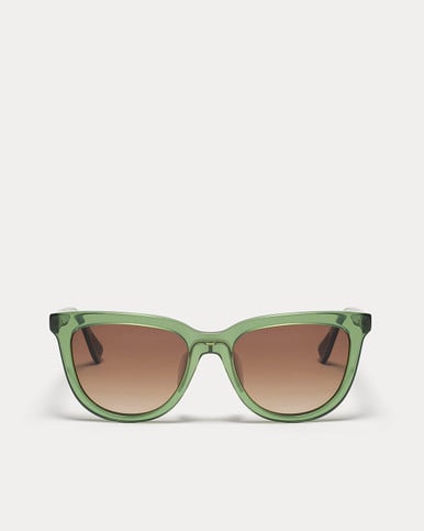 Article One Emeline Leaf Green w/Brown Ombre Polarized Lens Front