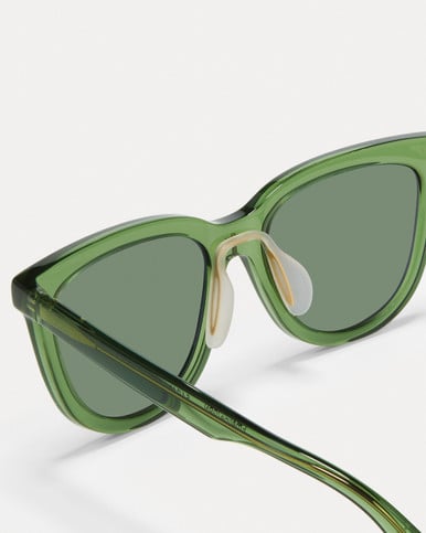Article One Emeline Leaf Green w/G15 Polarized LENSES Detail