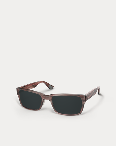 Article One Vermillion ROSE HORN w/GREY CR39 POLARIZED LENS angled