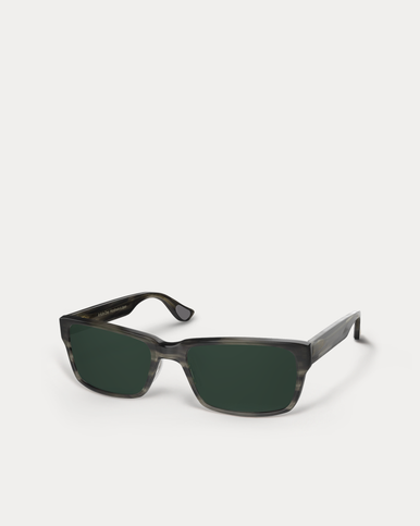 Article One Vermillion HORN w/GREEN CR39 POLARIZED LENS angled