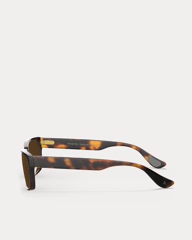 Article One Vermillion TORTOISE w/BROWN CR39 POLARIZED LENS Side