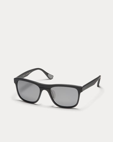Article One Linden BLACK w/DARK GREY CR39 POLARIZED LENS angled