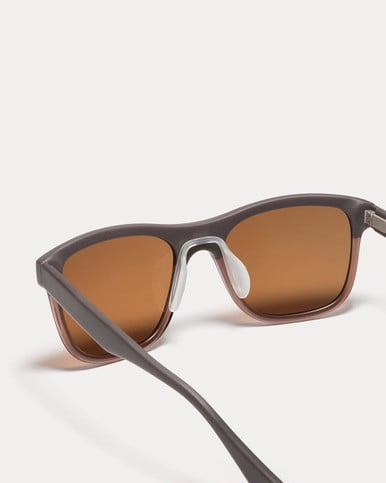 Article One Linden PURPLE LAGOON w/DARK BROWN CR39 POLARIZED LENS detail