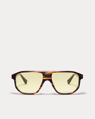Article One GTGlass 2.0 HAVANA w/POLARIZED LIGHT YELLOW LENSES Front