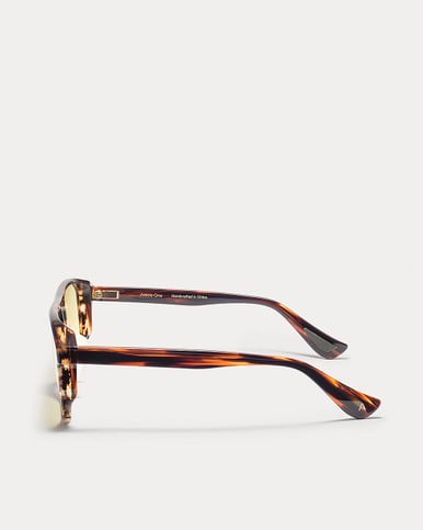 Article One GTGlass 2.0 HAVANA w/POLARIZED LIGHT YELLOW LENSES Side