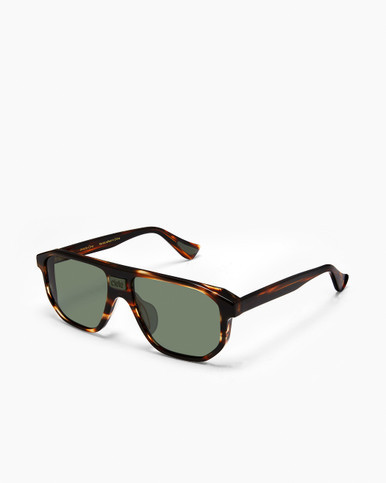 Article One GTGlass 2.0 HAVANA w/POLARIZED GREEN LENSES Side