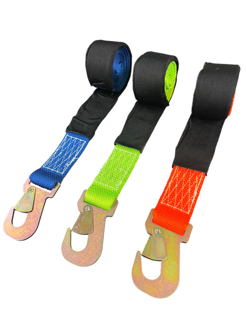 8' Diamond Weave Wheel Lift Strap + Snap Hook