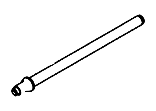 Vulcan 810 Power Tilt Boom Pivot Pin Weldment part 0807183 - parts manual drawing