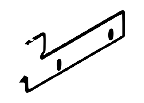 Vulcan 810 Power Tilt Guard Filler Plate, Stainless Steel part 810030016 - parts manual drawing