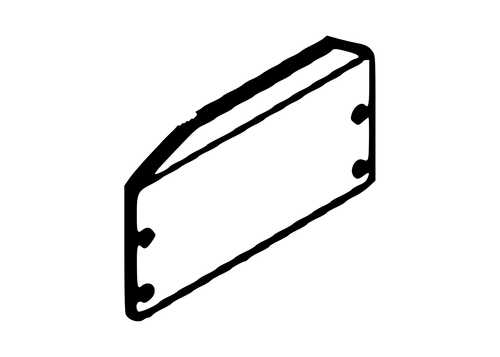 Vulcan 810 Power Tilt End Cover Plate part 0719100 - parts manual drawing